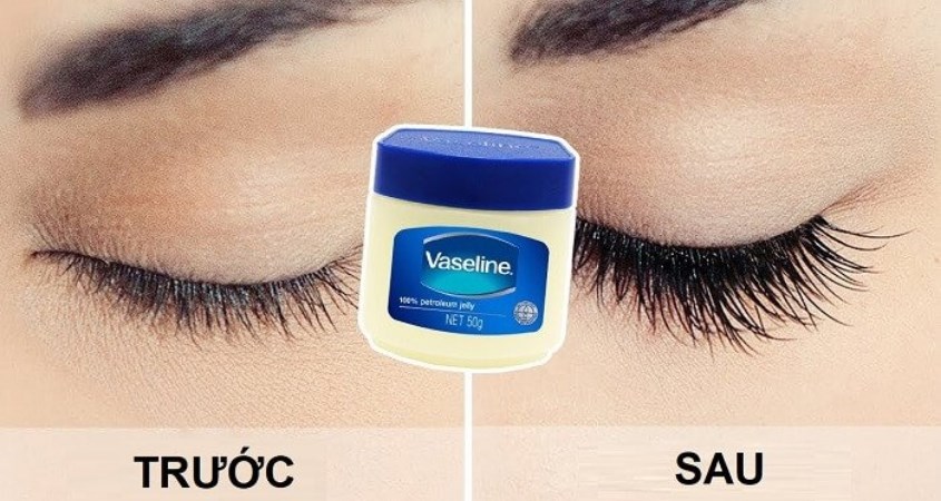 Dùng Vaseline để dưỡng mi