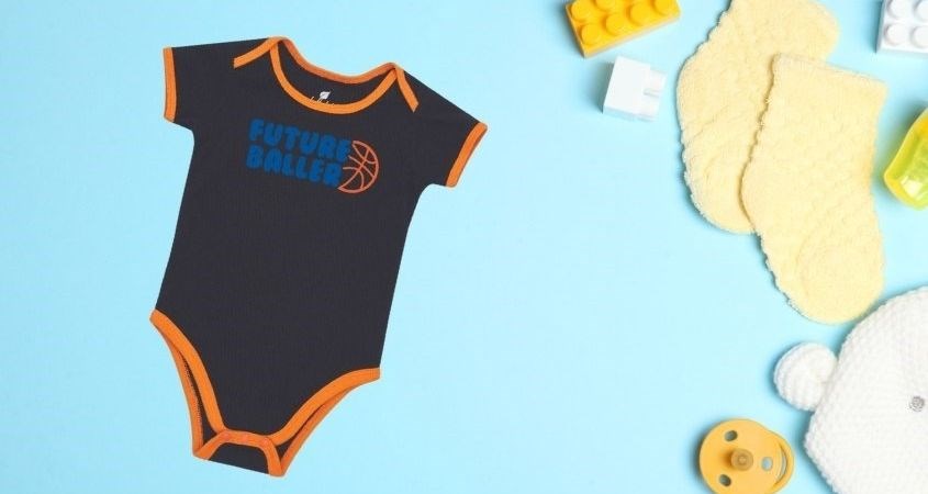 Bodysuit bé trai Lullaby HNB301M màu đen