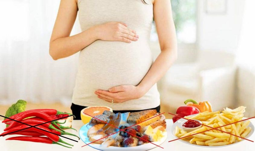 Mẹ nên hạn chế các thực phẩm khó tiêu trong 3 tháng đầu