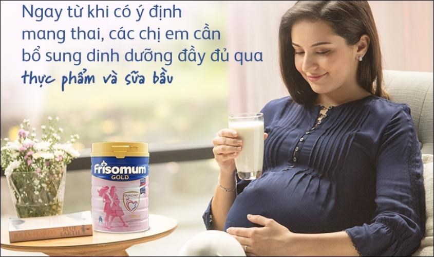 Sữa bầu Frisomum Gold hương cam 400g