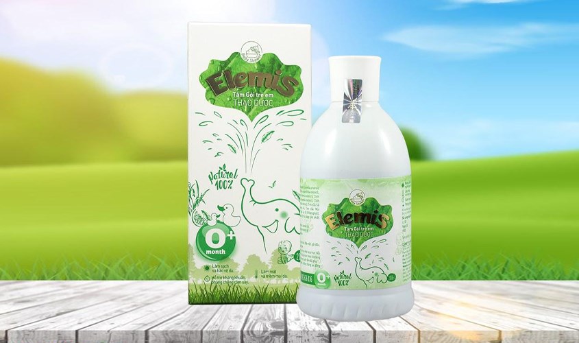 Nước tắm gội cho bé DK Pharma Elemis chiết xuất thảo dược 200 ml