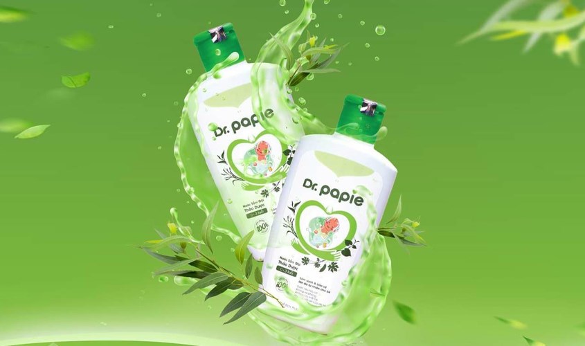 Nước tắm gội cho bé Dr.Papie chiết xuất thảo dược 230 ml