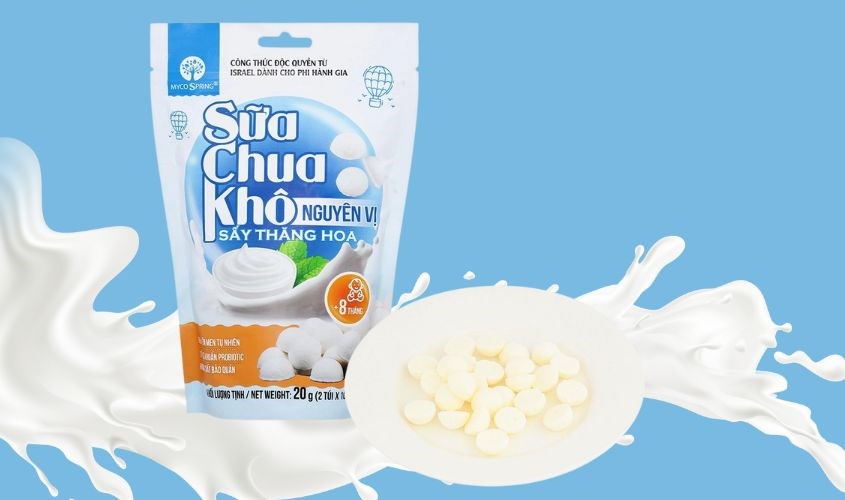 Sữa chua khô sấy thăng hoa vị tự nhiên Myco Spring 20g