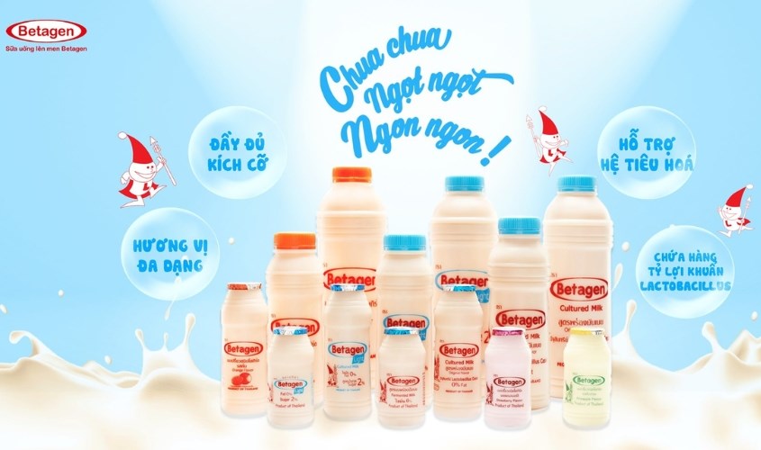 Sữa chua Betagen đến từ thương hiệu Campina Hà Lan
