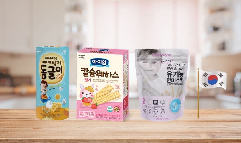 Bánh ăn dặm Hàn Quốc luôn được bố mẹ đánh giá rất cao về chất lượng