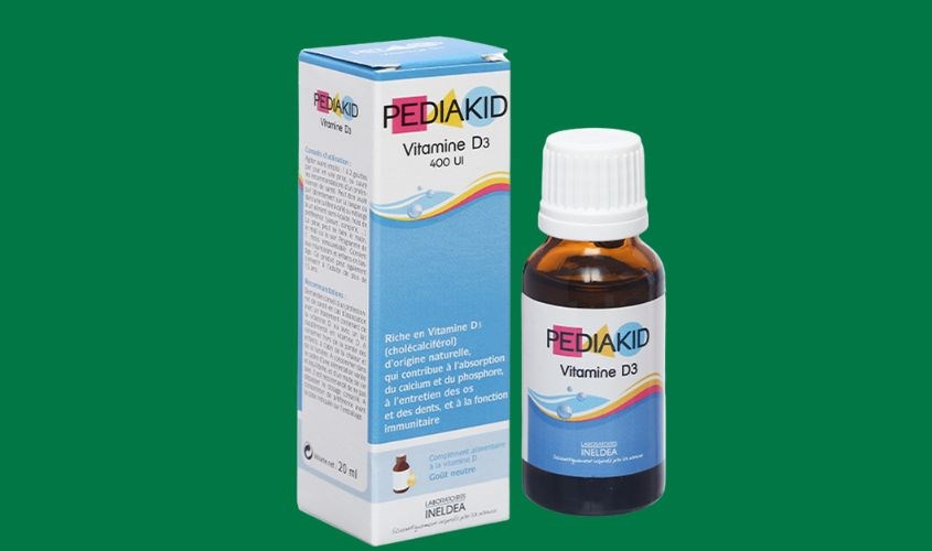 Siro Pediakid Vitamin D3 phát triển xương và răng 20 ml