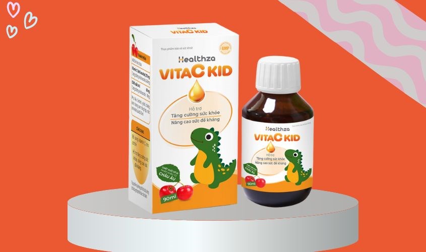 Siro Healthza VitaC Kid giúp tăng cường sức đề kháng 90 ml
