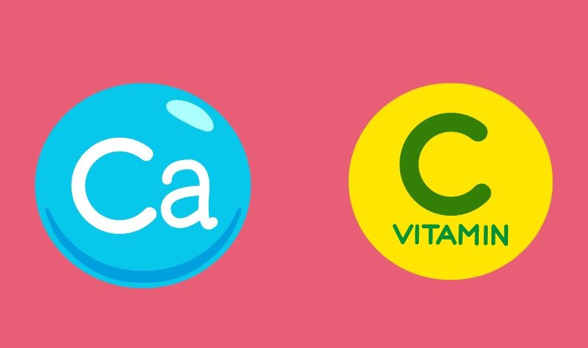 Sử dụng liều lượng canxi và vitamin C hợp lý