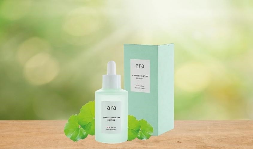 Serum ARA Miracle Solution Essence chứa tới 87% chiết xuất rau má