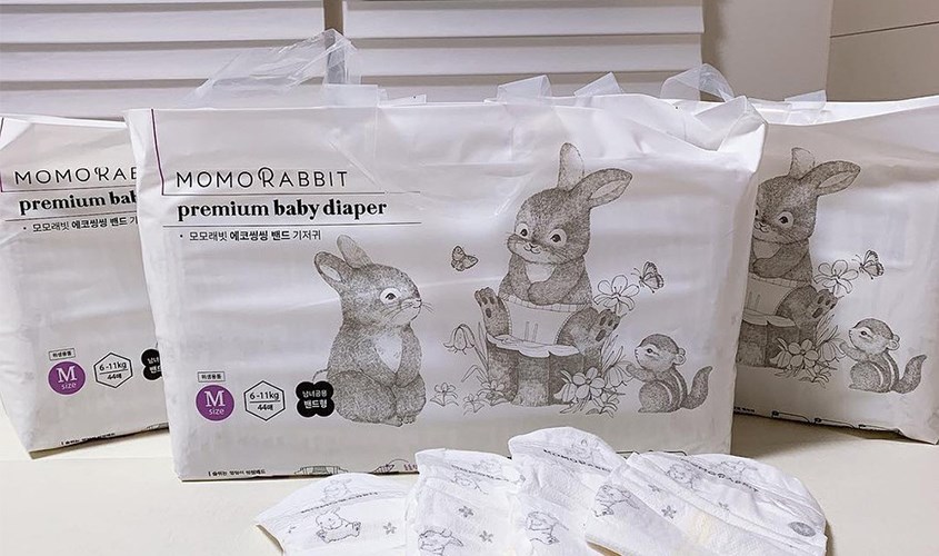 Bỉm Momorabbit thiết kế hình thỏ xinh xắn