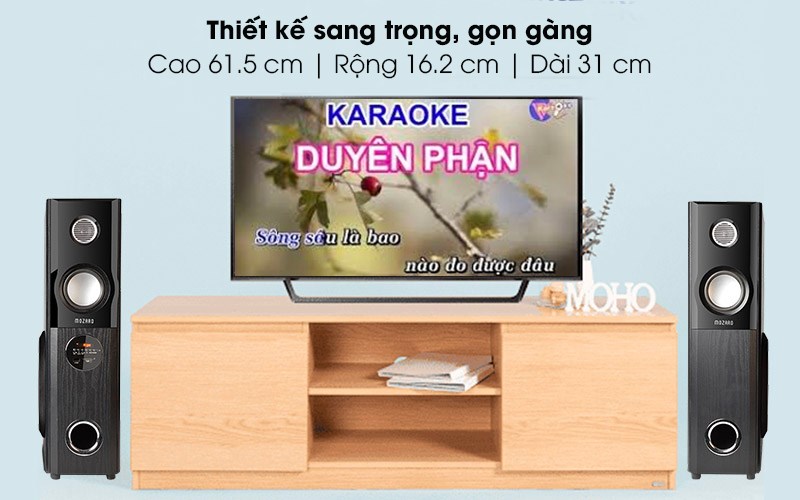 Loa có đường nét thiết kế tinh tế, kiểu dáng đẹp mắt