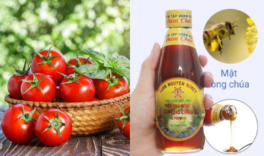 Mặt nạ cà chua và mật ong rừng nguyên chất pha sữa ong chúa U Minh Xuân Nguyên 200 ml Mặt nạ cà chua và mật ong rừng nguyên chất pha sữa ong chúa U Minh Xuân Nguyên 200 ml