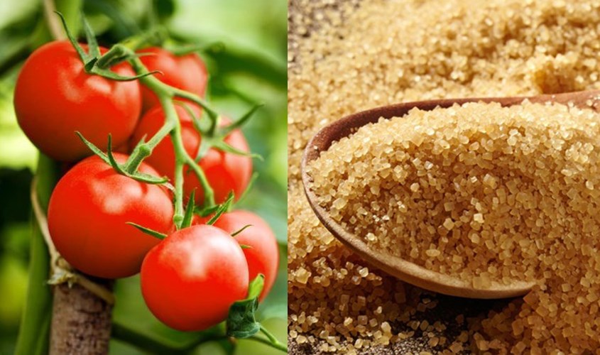 Mặt nạ cà chua đường nâu Mặt nạ cà chua đường nâu