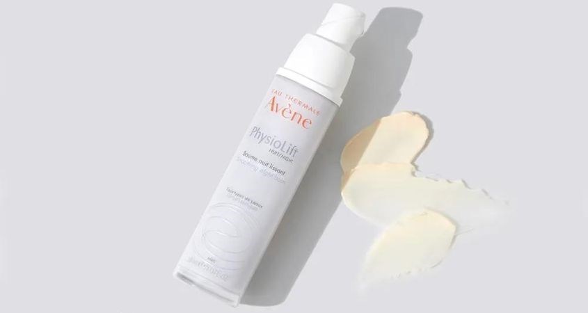 Avène Physiolift Night Balm chứa thành phần nước khoáng có khả năng làm dịu da