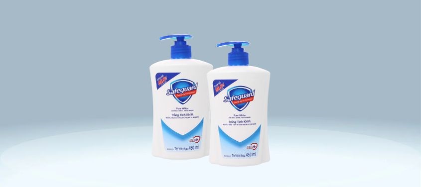 Nước rửa tay Safeguard Trắng Tinh Khiết chai 450 ml