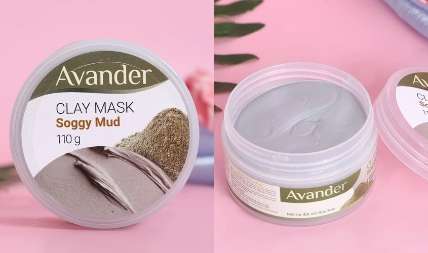 Mặt nạ đất sét Bùn Non làm sạch sâu, dưỡng sáng da Avander 110g