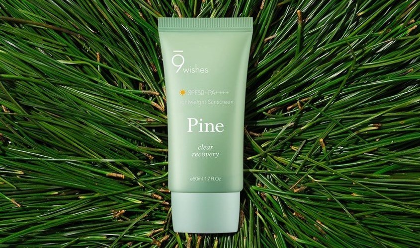Kem chống nắng thanh lọc và phục hồi da 9 Wishes Pine SPF 50+ PA++++ 50 ml