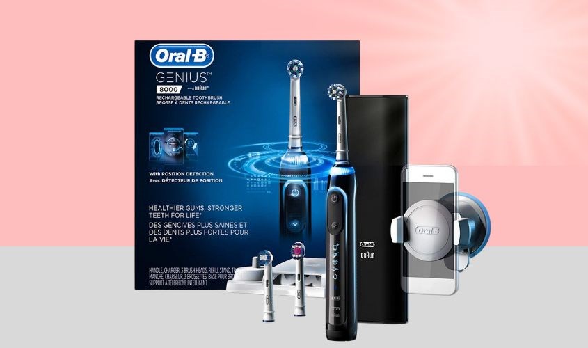 Bàn chải điện Oral-B Genius 8000 cao cấp với 6 chế độ đánh răng khác nhau