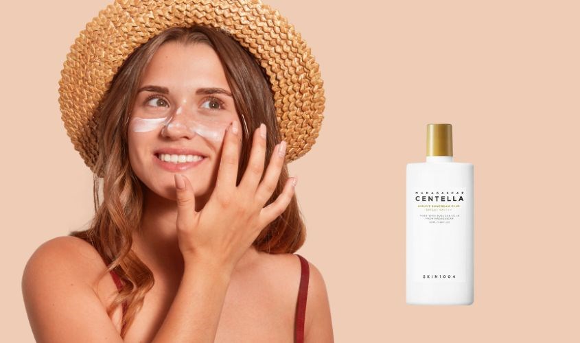 Kem chống nắng dưỡng trắng và phục hồi da Skin1004 Madagascar Centella SPF 50+ PA++++ 50 ml