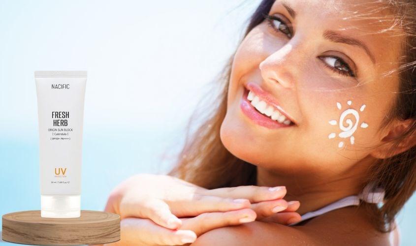 Kem chống nắng làm dịu và phục hồi da Nacific Fresh Herb SPF 50+ PA++++ 50 ml