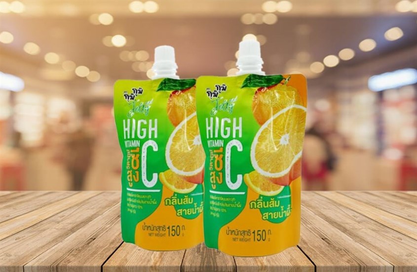 Nước ép trái cây Jelly Gumi Gumi vị cam túi 150g