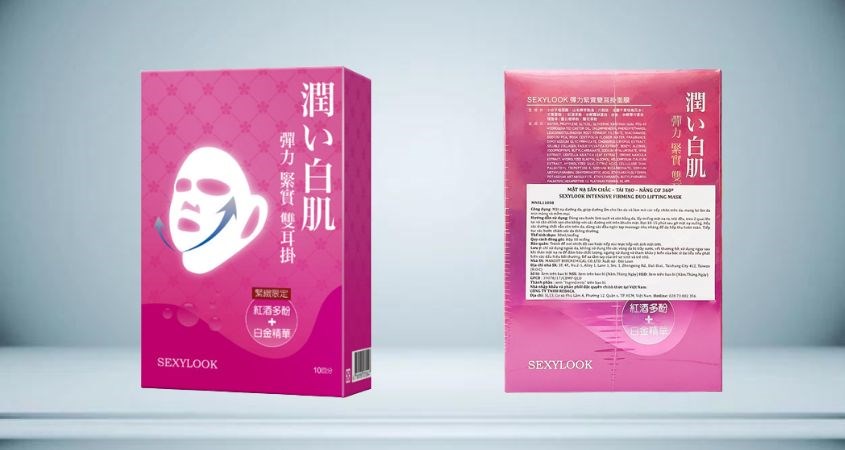 Mặt nạ giấy tinh chất Hoa Hồng giảm nhăn, nâng cơ 360º SexyLook 30 ml (hộp 10 miếng)