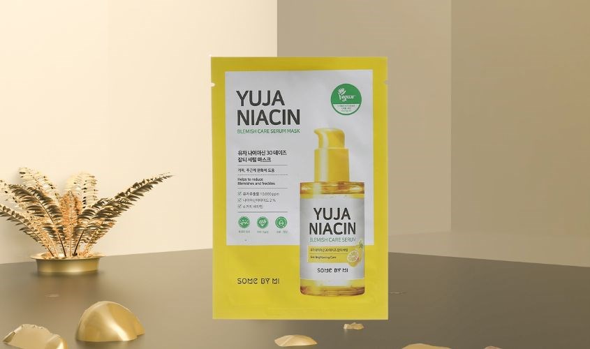 Mặt nạ giấy Quýt Yuja cấp ẩm và dưỡng sáng da Some By Mi Yuja Niacin 30 Days Blemish Care Serum 25g 