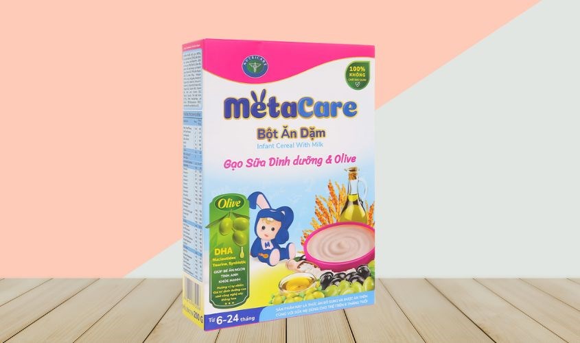 Bột ăn dặm MetaCare gạo sữa dinh dưỡng & olive hộp 200g (6 - 24 tháng)
