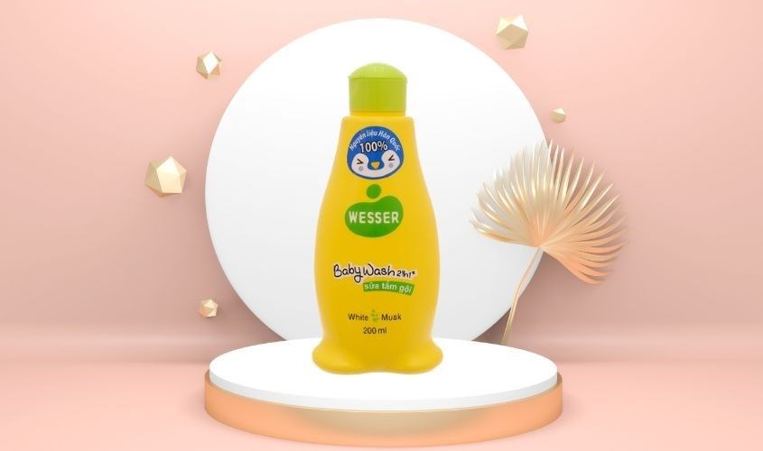 Sữa tắm gội cho bé Wesser 2 trong 1 hương cỏ xạ hương 200 ml