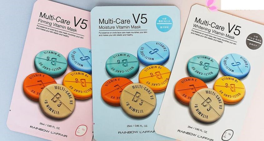 Mặt nạ giấy Vitamin làm sáng da Rainbow L