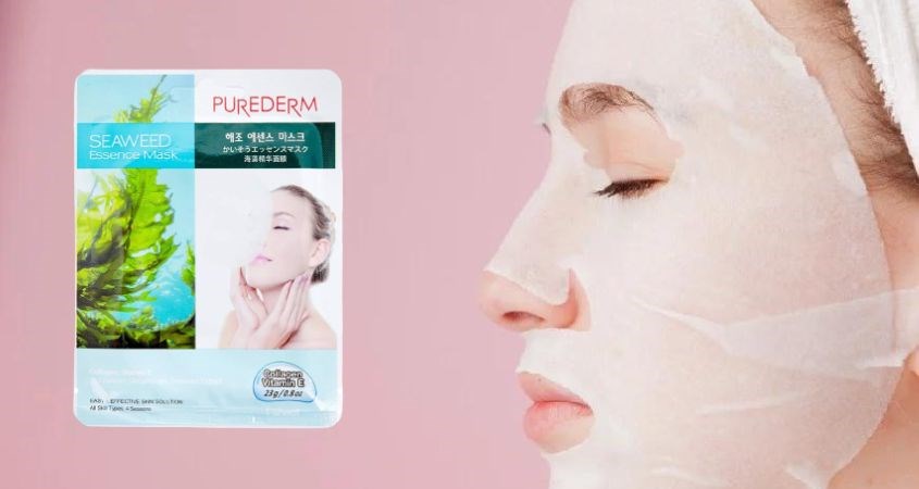 Mặt nạ giấy tinh chất Rong Biển cung cấp độ ẩm, làm mịn da Purederm 23g
