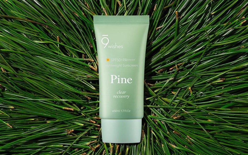 Kem chống nắng thanh lọc và phục hồi da 9 Wishes Pine SPF 50+ PA++++ 50 ml