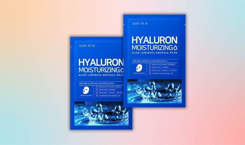 Mặt nạ giấy Hyaluronic Acid cấp ẩm sâu Some By Mi Hyaluron Moisturizing 25g
