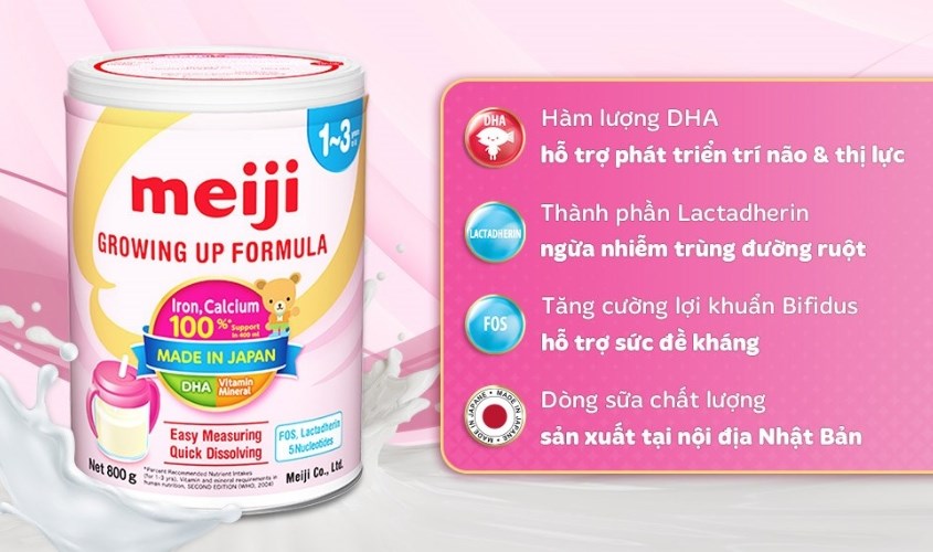 Sữa bột Meiji Growing Up Formula 800g