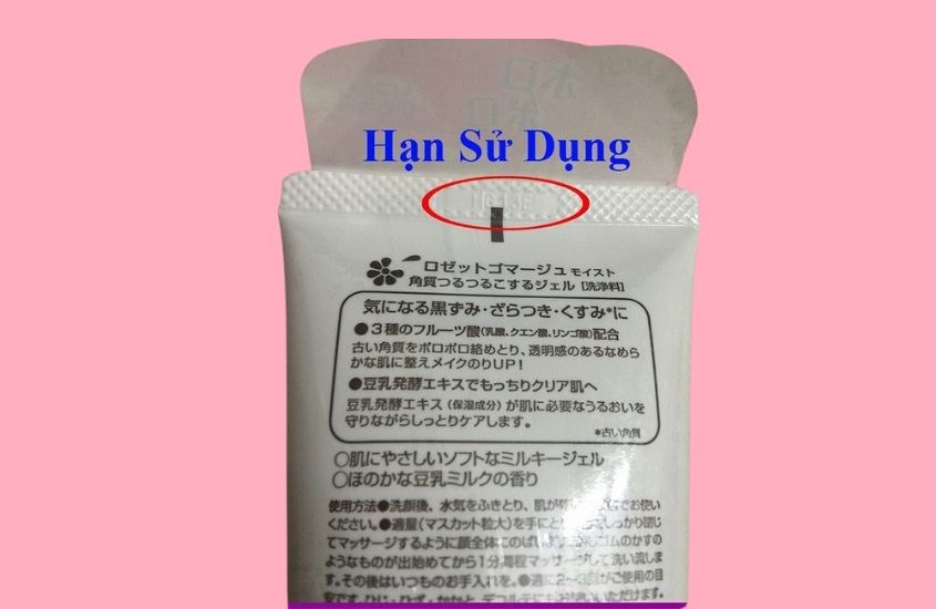 Hạn sử dụng của hàng thật day khoảng 3 năm