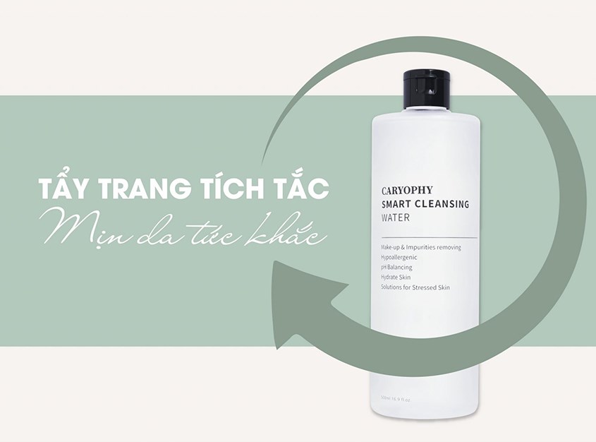 Nước tẩy trang Caryophy không màu và không mùi