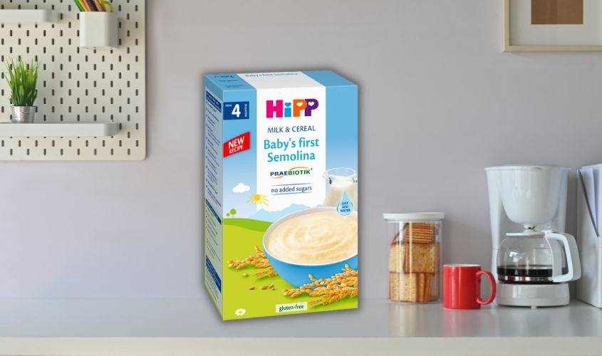 Bột ăn dặm khởi đầu HiPP sữa, ngũ cốc hộp 250g 