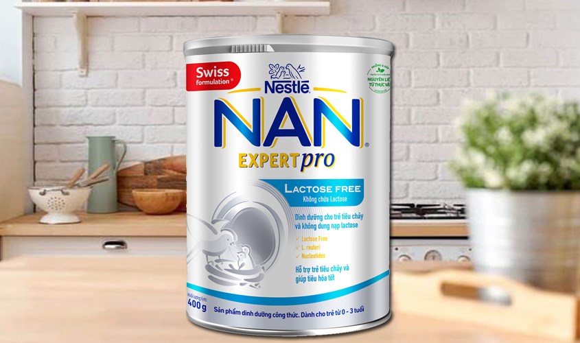 Sữa bột NAN Expert Pro Lactose Free 400g (0 - 36 tháng)