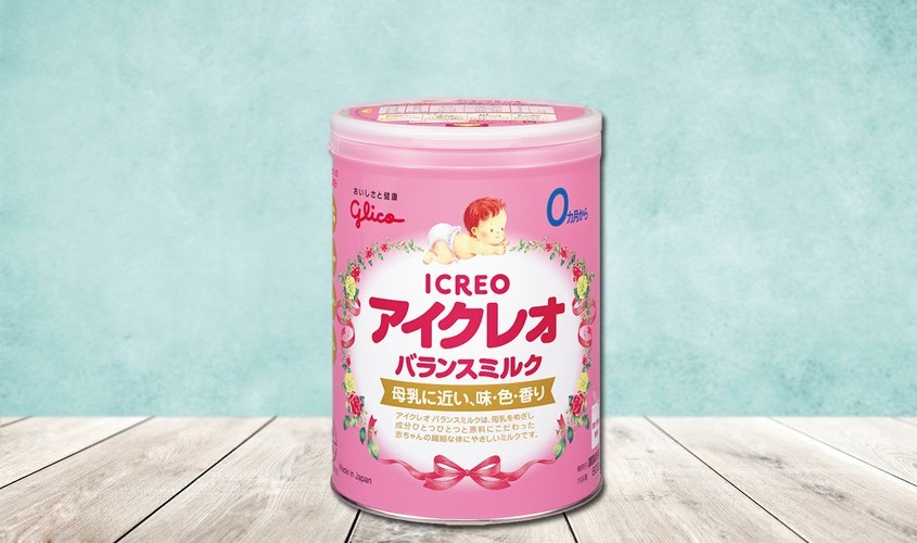 Sữa bột Glico Icreo số 0 vị thanh nhạt 800g (0 - 12 tháng)