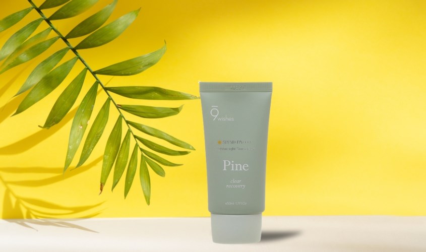 Kem chống nắng thanh lọc và phục hồi da 9 Wishes Pine SPF 50+ PA++++ 50 ml 