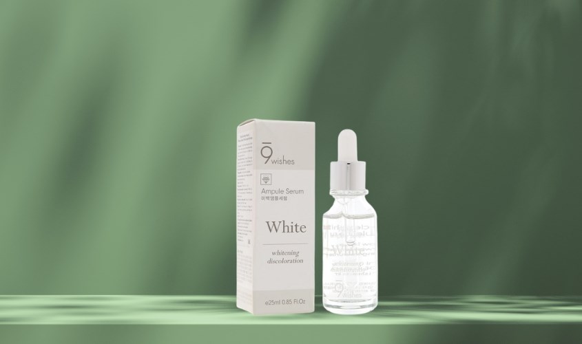 Tinh chất dưỡng trắng da chiết xuất Gạo 9 Wishes Miracle White Ampule 25 ml 