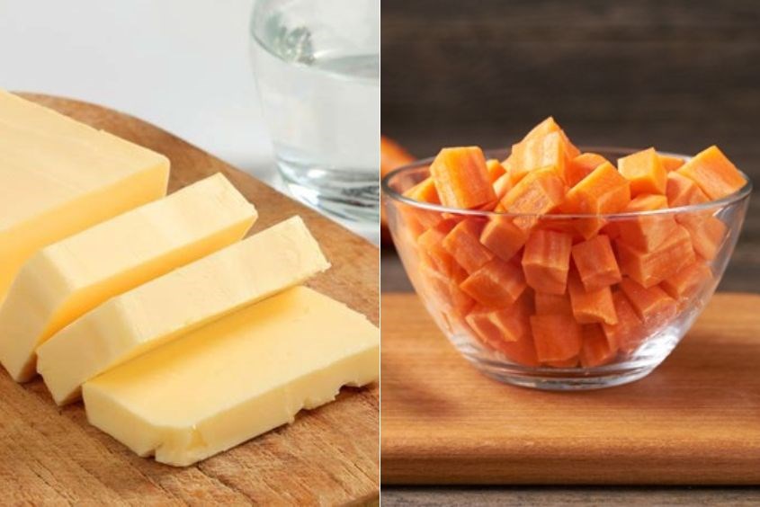 Cháo phô mai cho bé nấu với cà rốt