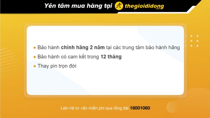 Điều kiện bảo hành tại Thế Giới Di Động