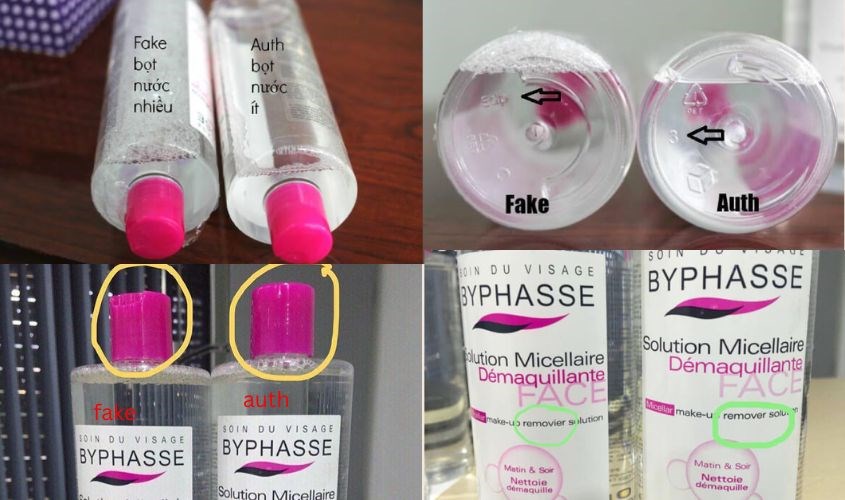 Những đặc điểm phân biệt nước tẩy trang Byphasse thật giả