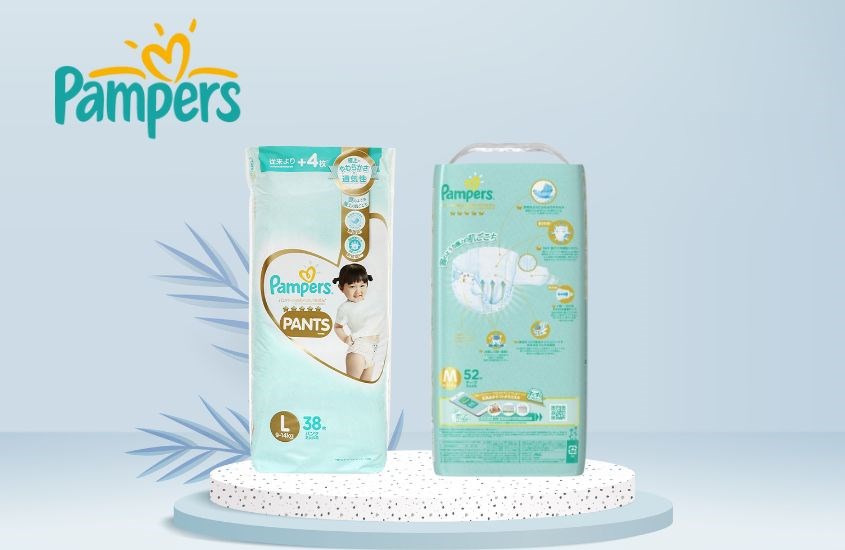 Tã quần Pampers cao cấp size L 38 miếng (9 - 14 kg)