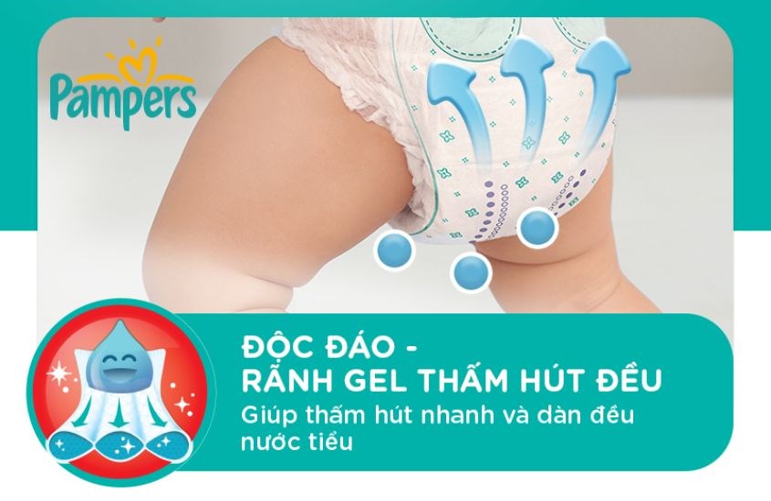 Gel thấm hút gấp 30 lần trọng lượng tã