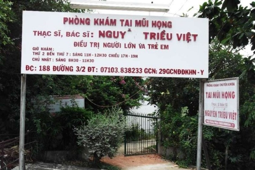 Phòng khám tai mũi họng Cần Thơ Bác sĩ Nguyễn Triều Việt