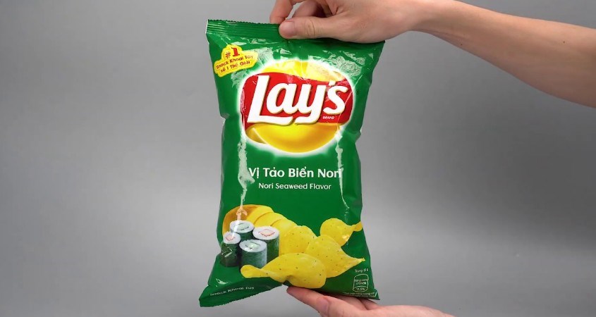Snack khoai tây vị tảo biển Nori Lay