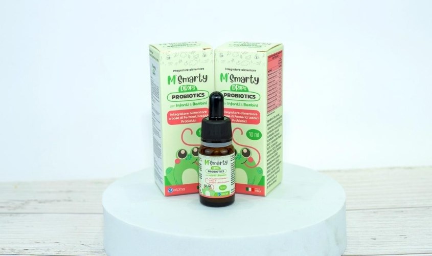 Men vi sinh M Smarty Probiotics Drops hỗ trợ giảm triệu chứng rối loạn tiêu hóa 10 ml