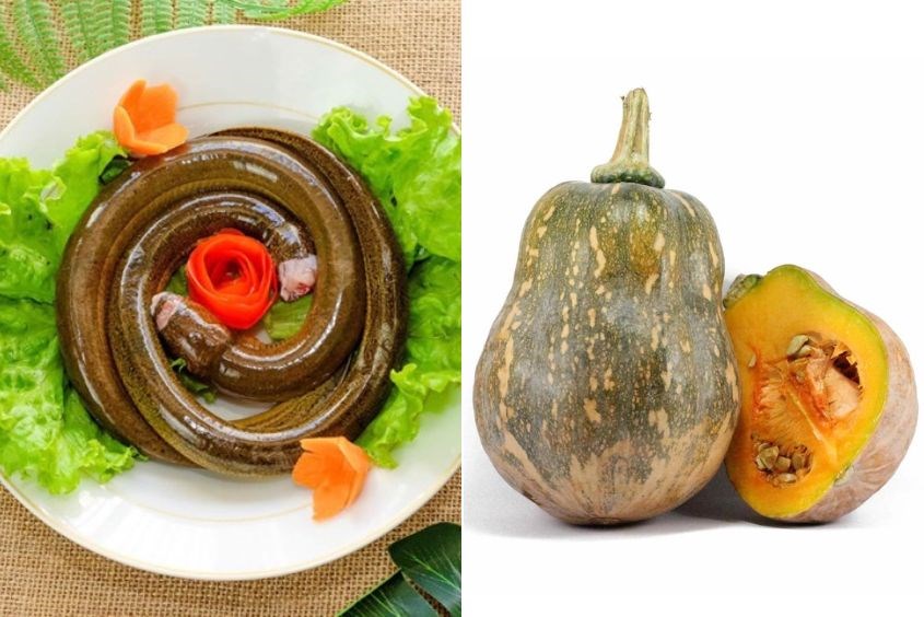 Cháo lương cho bé và bí đỏ 